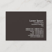 Käfige Bestien, Mini-Foto Visitenkarte (Rückseite)