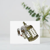 Käfigherz Postkarte (Stehend Vorderseite)