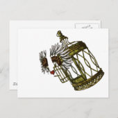 Käfigherz Postkarte (Vorne/Hinten)