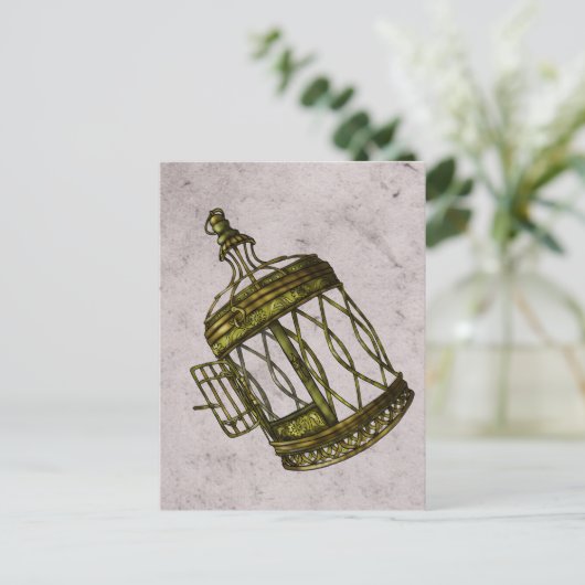 Käfigherz Postkarte (Stehend Vorderseite)