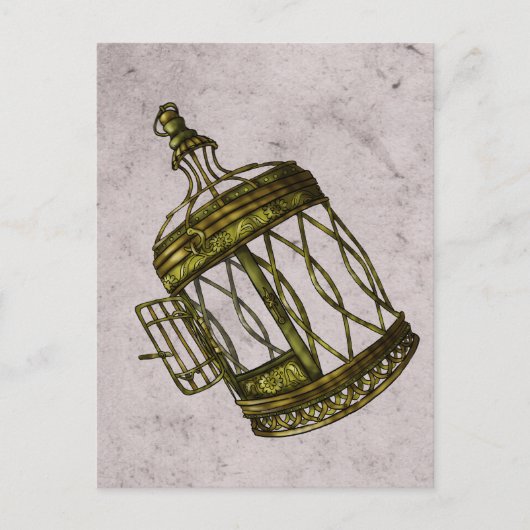 Käfigherz Postkarte (Vorderseite)
