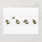 Käfigherz Postkarte (Vorderseite)