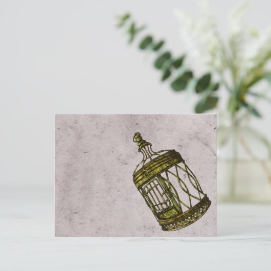 Käfigherz Postkarte (Stehend Vorderseite)