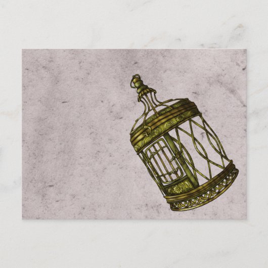 Käfigherz Postkarte (Vorderseite)