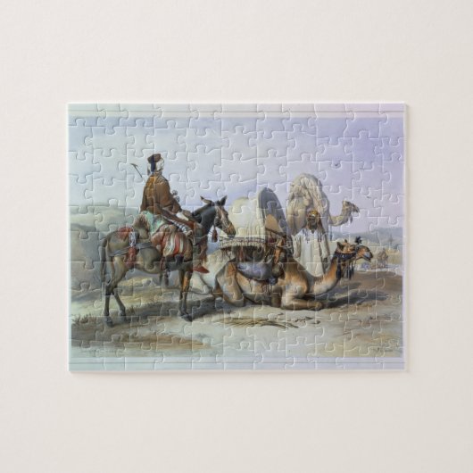 Kafila mit einem Kamel, das ein Hodesh, Puzzle (Horizontal)