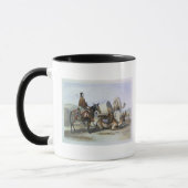Kafila mit einem Kamel, das ein Hodesh, Tasse (Links)