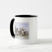 Kafila mit einem Kamel, das ein Hodesh, Tasse (Vorderseite Links)