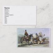 Kafila mit einem Kamel, das ein Hodesh, Visitenkarte (Vorne/Hinten)