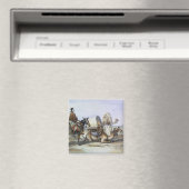 Kafila mit einem Kamel, der ein Hodesh trägt, Illu Magnet (In Situ (Geschirrspüler))