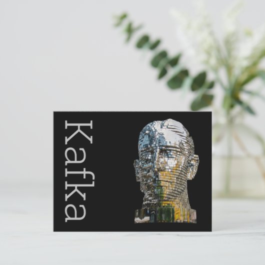 Kafka Head Postkarte (Stehend Vorderseite)