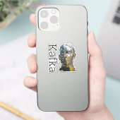Kafka Head Square Sticker (Telefon)