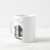 kafka Weiß Kaffeetasse (Vorderseite Links)