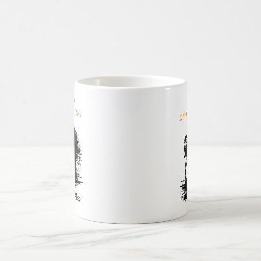 kafka Weiß Kaffeetasse (Mittel)