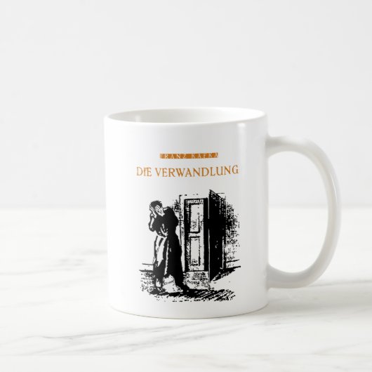 kafka Weiß Kaffeetasse (Rechts)