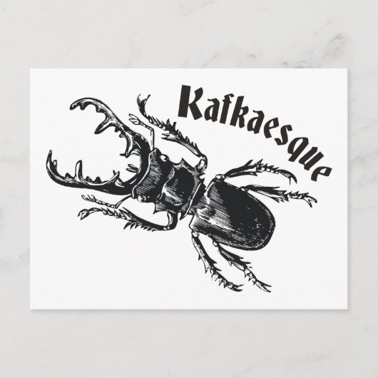 Kafkaesque Postkarte (Vorderseite)