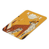 Kafue Nationalpark Sambia Vintag Magnet (Linke Seite)