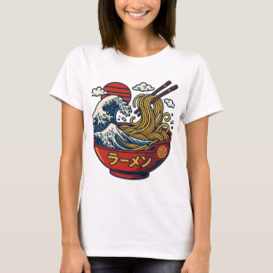 Kaganawa Wave Ramen T - Shirt Japanisch Streetwe