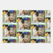 Kagans Weihnachtsgeschenke - Katze / Kitten Geschenkpapier Set (Vorderseite)