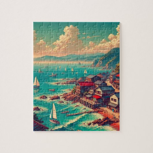 (Kagayaku Umibe) – Schimmernde Küste Puzzle (Vertikal)