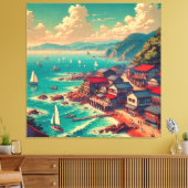 (Kagayaku Umibe) - Schwimmende Küste Leinwanddruck (Insitu (Wohnzimmer))