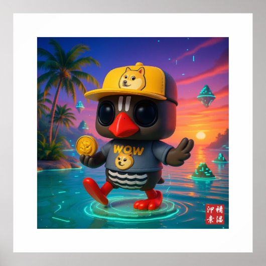 Kagu Crypto Dogecoin Poster (Vorne)