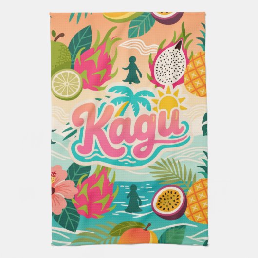 Kagu Tropical Tutti Frutti Geschirrtuch (Vertikal)