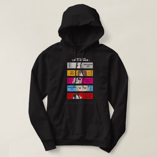 Kaguya sama Liebe ist War Ac ive Hoodie (Design vorne)