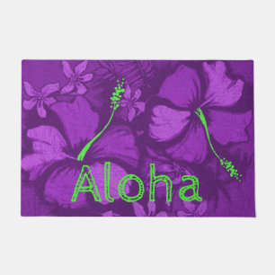 Kahala Hibiskus Hawaiian Lava Rock Aloha Violet Fußmatte
