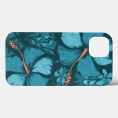Kahala Hibiskus Hawaiian Lava Rock Illustration Case-Mate iPhone Hülle (Rückseite (Horizontal))