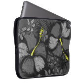 Kahala Hibiskus Hawaiian Lava Rock Illustration Laptopschutzhülle (Vorne Rechts)