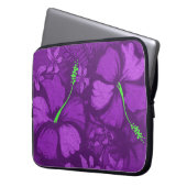 Kahala Hibiskus-hawaiische Laptopschutzhülle (Vorderseite Links)