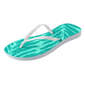 Kahanu Garden Hawaiian Palm Blätter Badesandalen (Schrägansicht)