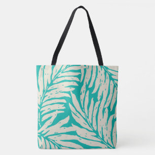 Kahanu Garden Hawaiian Palm Blätter Beach Bag Tasche