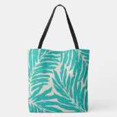 Kahanu Garden Hawaiian Palm Blätter Beach Bag Tasche (Rückseite)