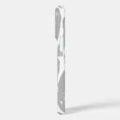 Kahanu Garden Hawaiian Palm Blätter Grau Case-Mate iPhone Hülle (Rückseite / Links)