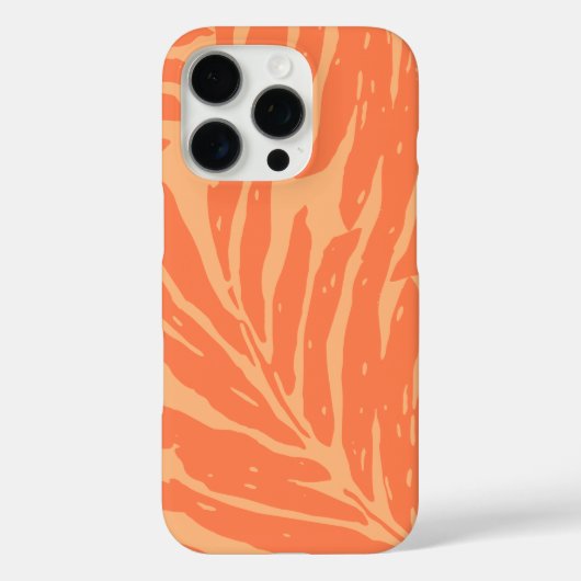 Kahanu Garden Hawaiian Palm Blätter Orange Case-Mate iPhone Hülle (Rückseite)