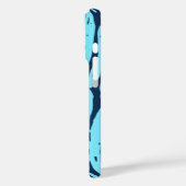 Kahanu Garden Hawaiian Palm Blätter Türkis Case-Mate iPhone Hülle (Rückseite / Links)