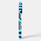 Kahanu Garden Hawaiian Palm Blätter Türkis Case-Mate iPhone Hülle (Rückseite / Rechts)