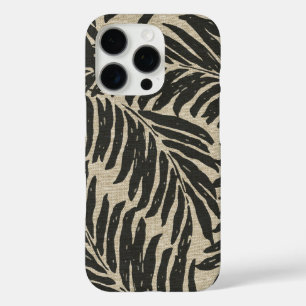 Kahanu Palms Hawaiian Linen Texture iPhone 16 Pro Hülle