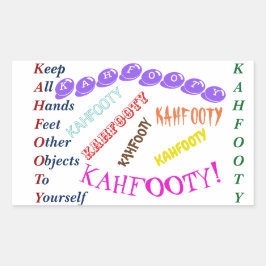 KAHFOOTY! Aufkleber