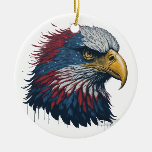 Kahladler Keramik Ornament (Vorne)