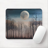 Kahle Bäume und der Mond Mousepad (Mit Mouse)