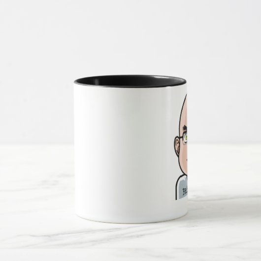 Kahle fette Typ-Tasse Tasse (Zentrum)