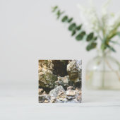 Kahlen Quadratische Visitenkarte (Stehend Vorderseite)