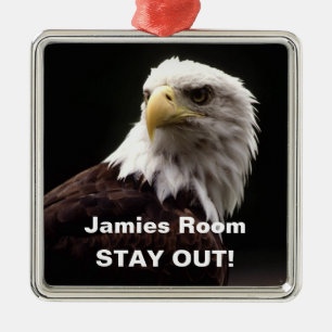Kahler Adler bleibe heraus Ornament Aus Metall