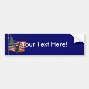 Kahler Adler US-Flagge Autoaufkleber