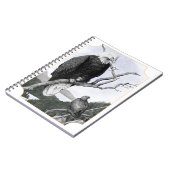 Kahler Adler-Vintage Illustration Notizblock (Linke Seite)