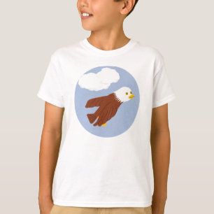 Kahler Adler-wunderliche Cartoon-Kunst T-Shirt