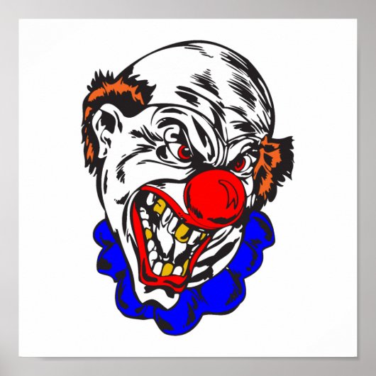 kahler böser Clown Poster (Vorne)