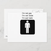 kahler Mann Postkarte (Vorne/Hinten)